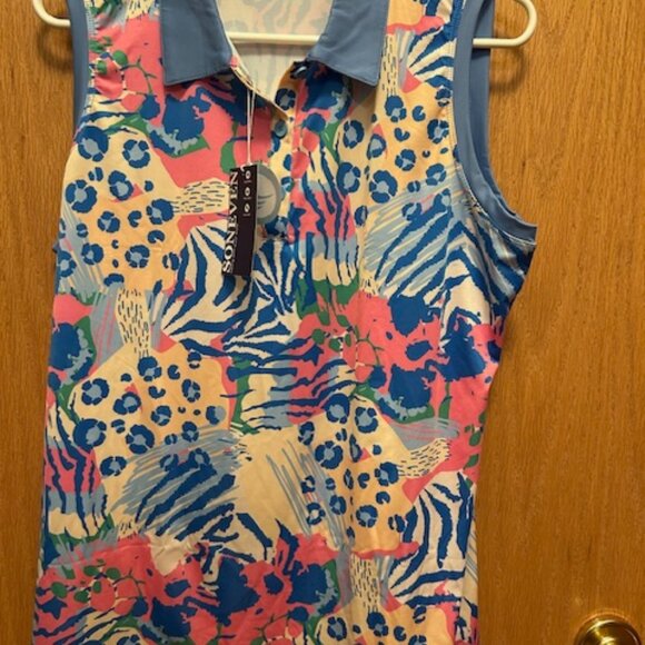 Soneven Tropical Polo for Golf Pickleball Tennis NWT Ladies XL - Picture 1 of 1